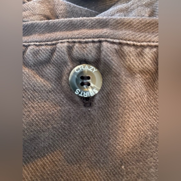 Crazy Shirts Hawaii XL Root Beer Dyed Canton Pants Kliban Cat Embroidery Casual - Picture 11 of 16